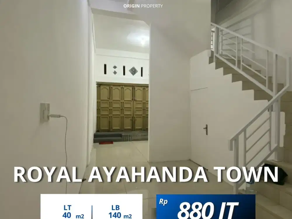 Dijual Ruko 3,5 Tingkat Jalan Ayahanda Komplek Royal Ayahanda Town