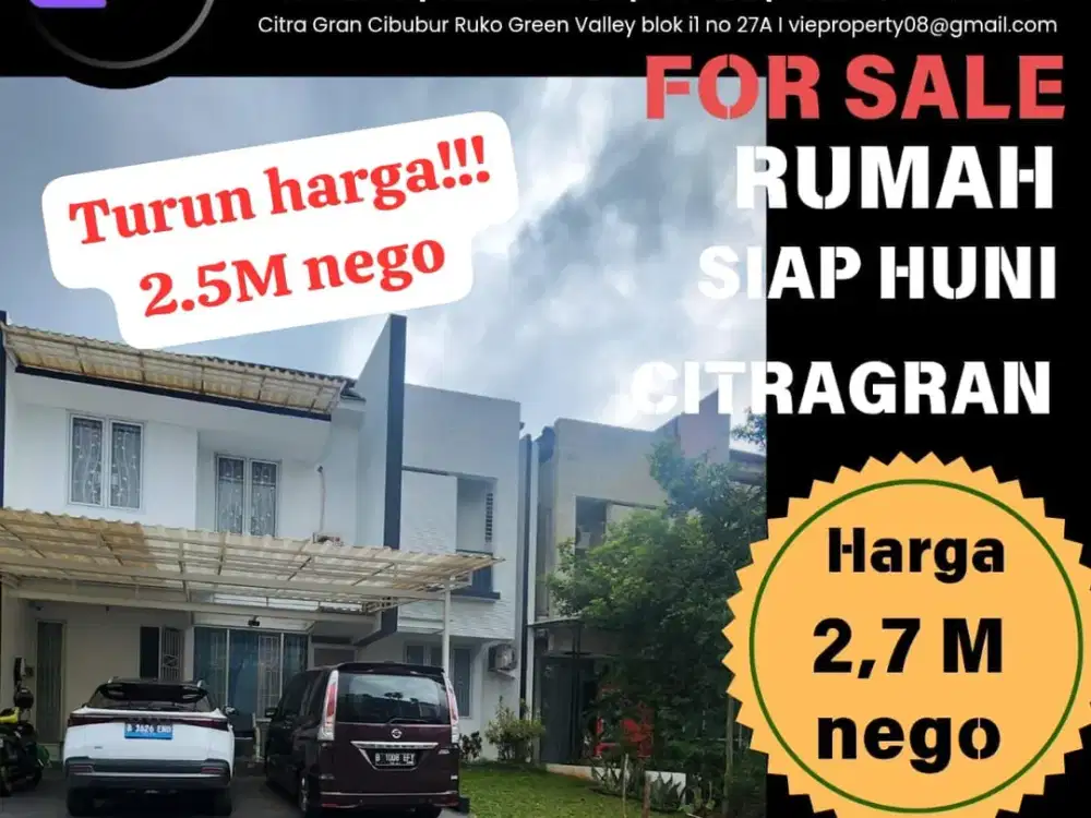 FULL FURNISHED CITRAGRAN CIBUBUR RUMAH CANTIK RAPIH SIAP HUNI