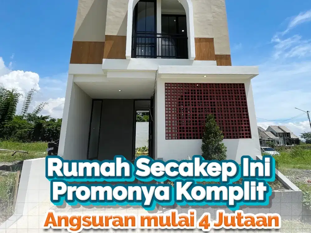 Rumah baru Modern Minimalis dekat kampus di Merjosari Lowokwaru Malang