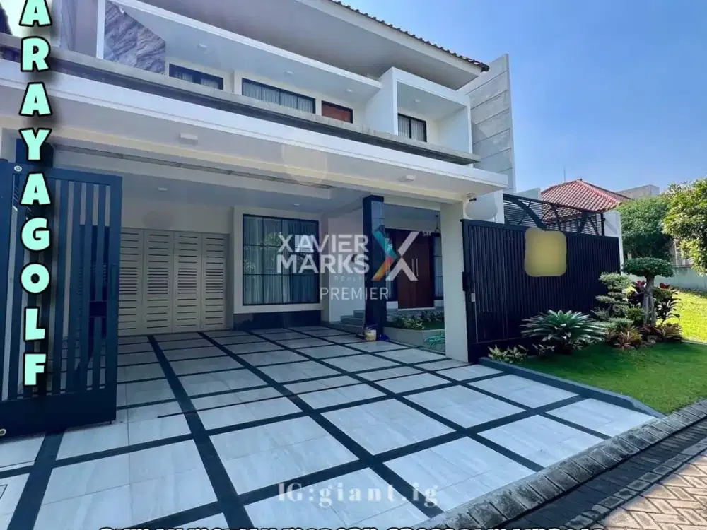 Rumah Mewah Baru Gress di Mainroad Cluster Araya Golf Malang