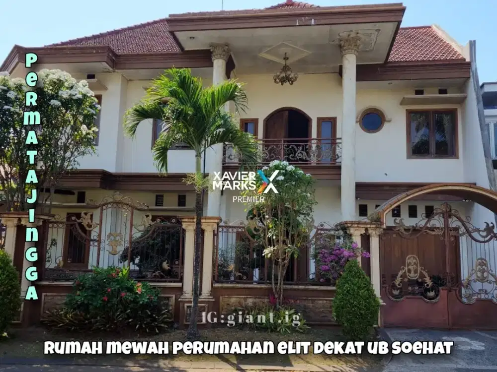 RUMAH MEWAH KLASIK DI BOULEVARD PERMATA JINGGA LOWOKWARU MALANG