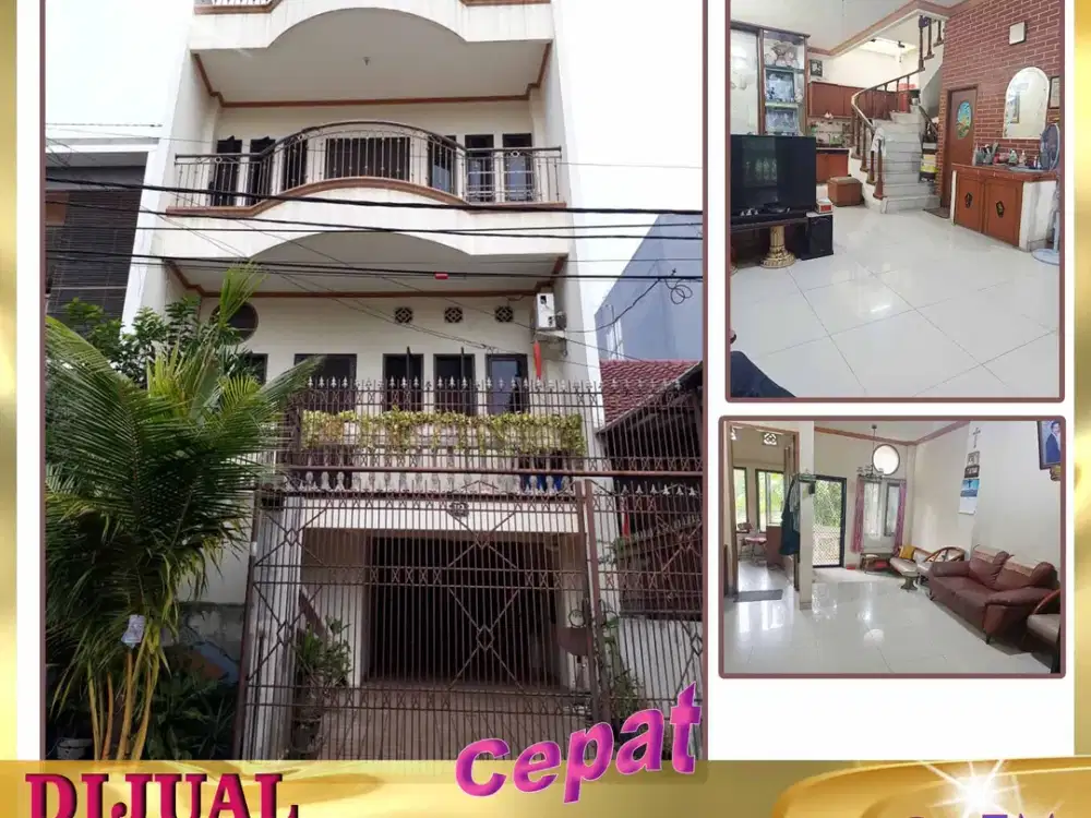 DIJUAL RUMAH 4 Lantai Taman Semanan Indah Kalideres Jakarta Barat - AR