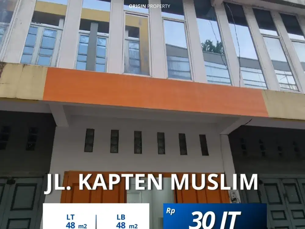 Disewa Murah Ruko 3,5 Tingkat Jalan Kapten Muslim Daerah Helvetia