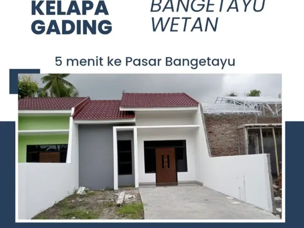 Rumah siaphuni sisa tanah belakang Luas Bangetayu wetan