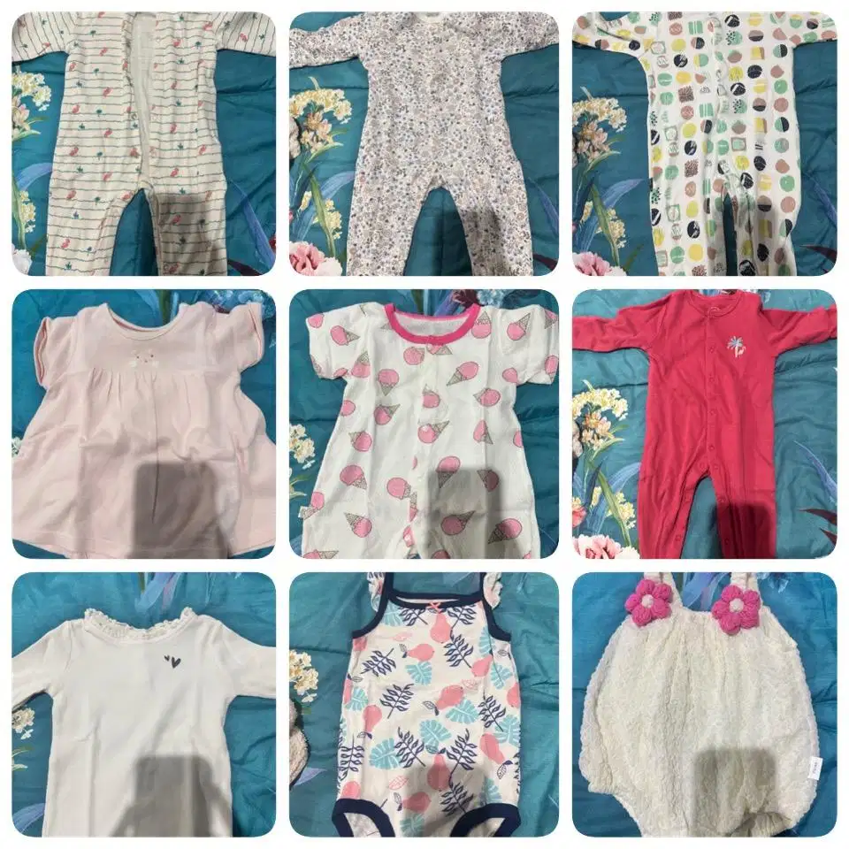 jual paketan baju 3m - 1th perempuan