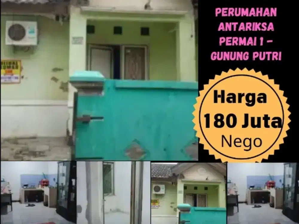 JUAL RUMAH MURAH GUNUNG PUTRI 160JT AN