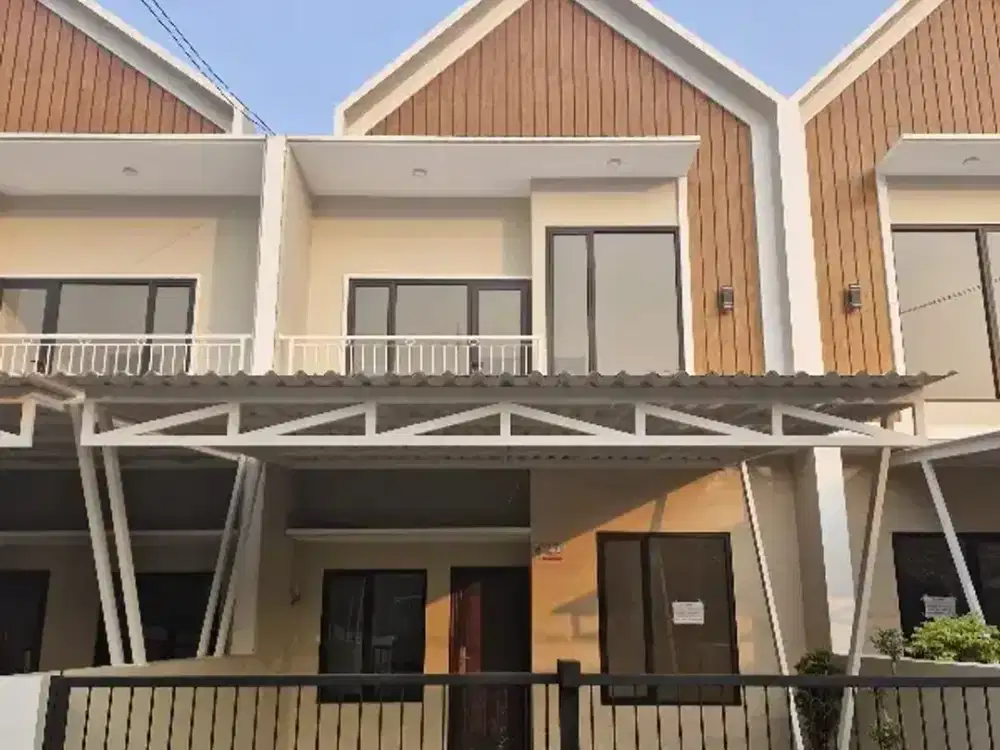 DIJUAL RUMAH JATIASIH SCANDINAVIAN 2 LANTAI TANAH LUAS SHM BEBAS BANJI