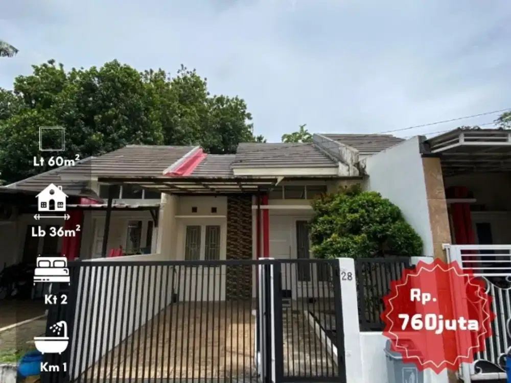 Di Jual Cluster Sekitar Area Graha Bintaro Tangsel