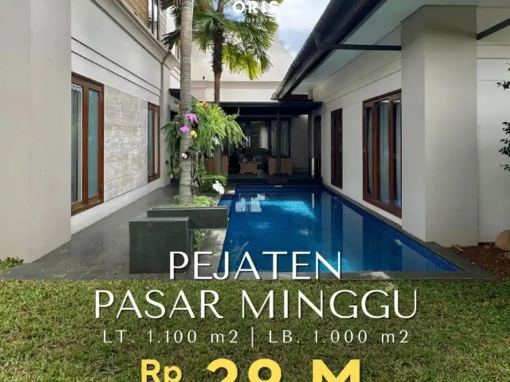 Rumah Mewah Bergaya Resort di Pasar Minggu Pejaten Jakarta Selatan