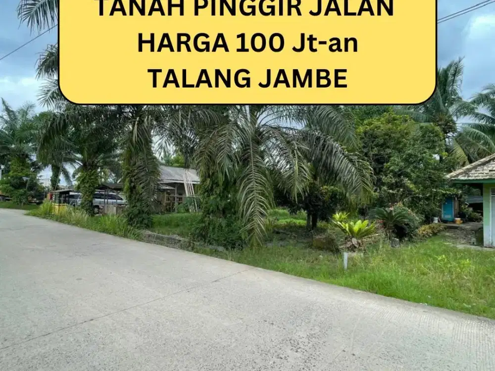 TANAH PINGGIR JALAN COCOK UNTUK USAHA DAN RUMAH