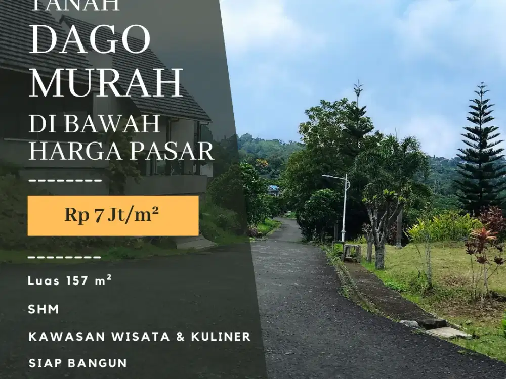 Tanah Dago Kota Bandung Siap Bangun & Strategis