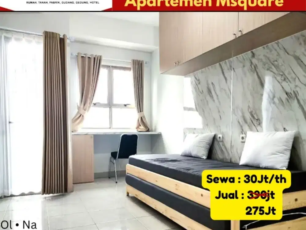 Jual Cepat Apartment Msquare Studio