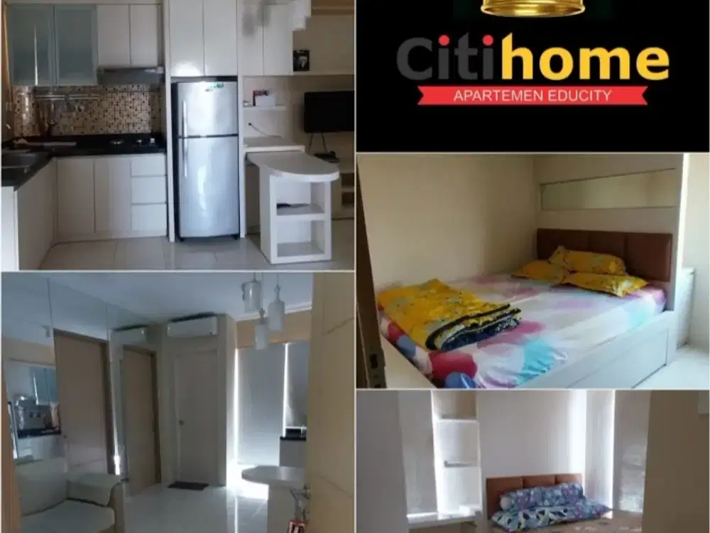 Disewakan TAHUNAN 2BR Apartemen educity by Citihome