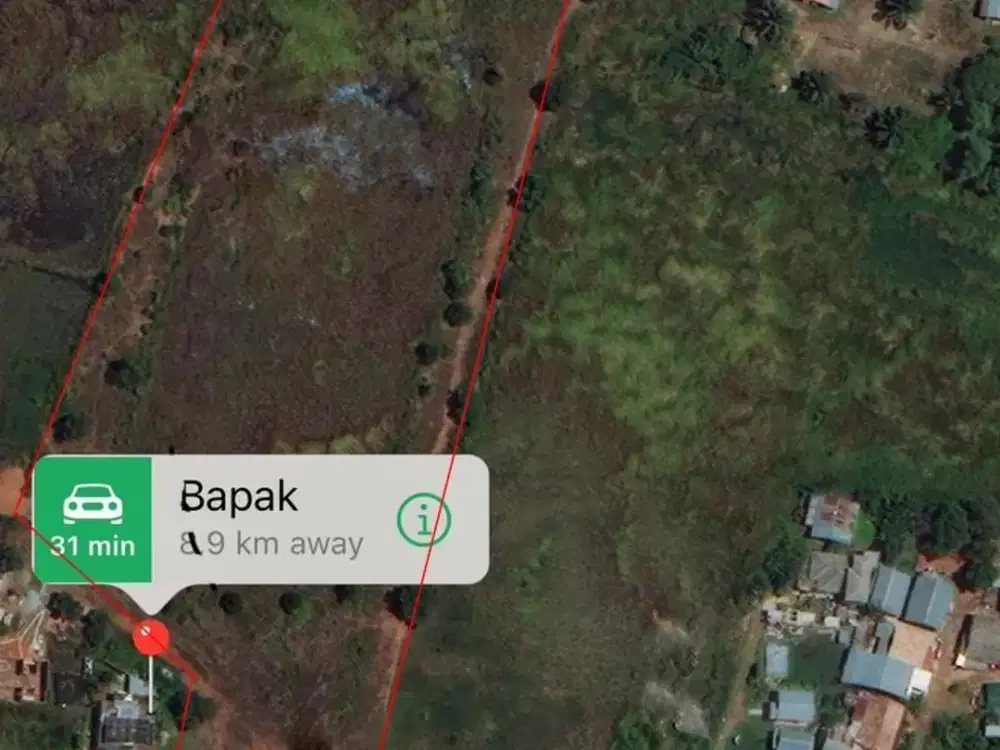 Tanah murah dijual di Tanjung Barangan pinggir jalan