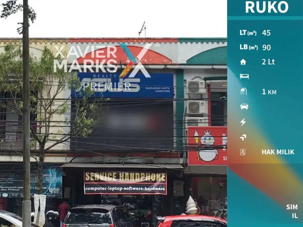Dijual Cepat Ruko Strategis Nol Jalan Raya Soekarno Hatta Malang