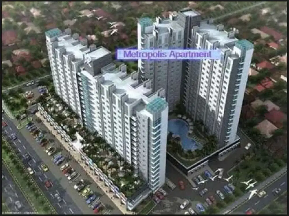 disewakan murah apartemen metropolis studio furnished