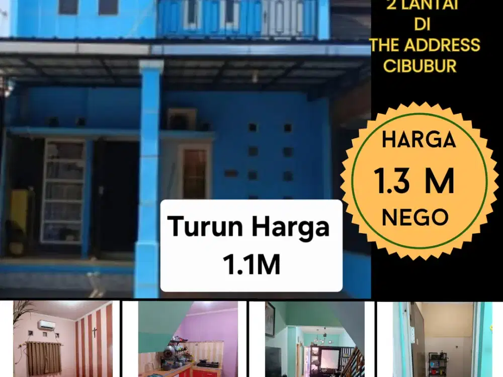 Turun Harga Rumah Semi Furnish The Address Cibubur