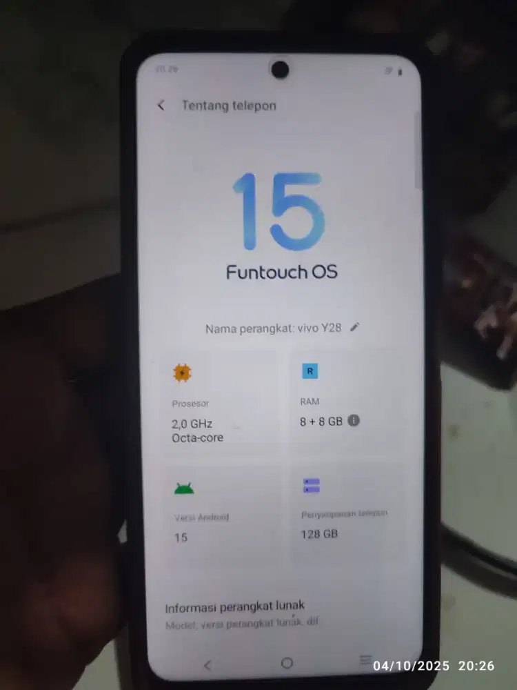 Vivo Y28 100% like new