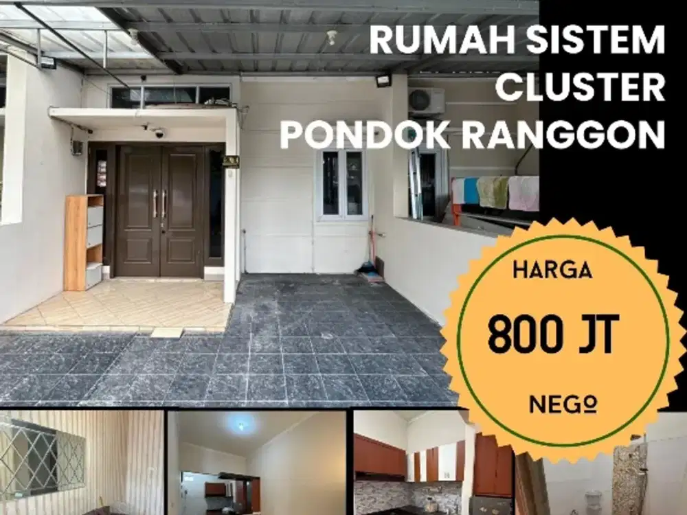 DIJUAL CEPAT RUMAH SIAP HUNI BANYAK BONUS PONDOK RANGGON CILANGKAP