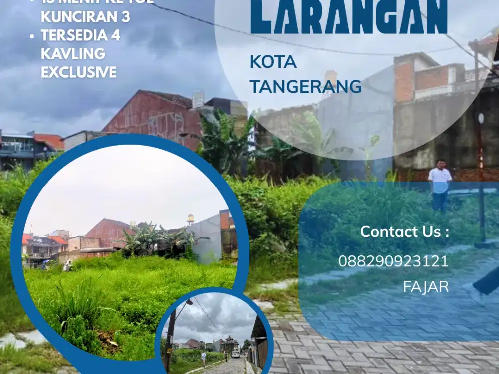 DIJUAL TANAH KAVLING DI PINANG, KOTA TANGERANG