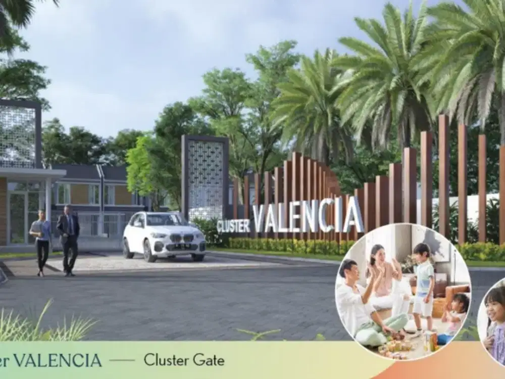 Rumah 2 lantai Cluster Valencia di Anvaya Juanda