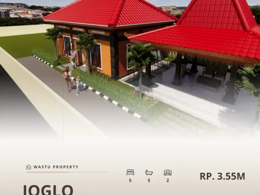 DIJUAL RUMAH JOGLO LUAS SHM DI PALAGAN DEKAT HYATT