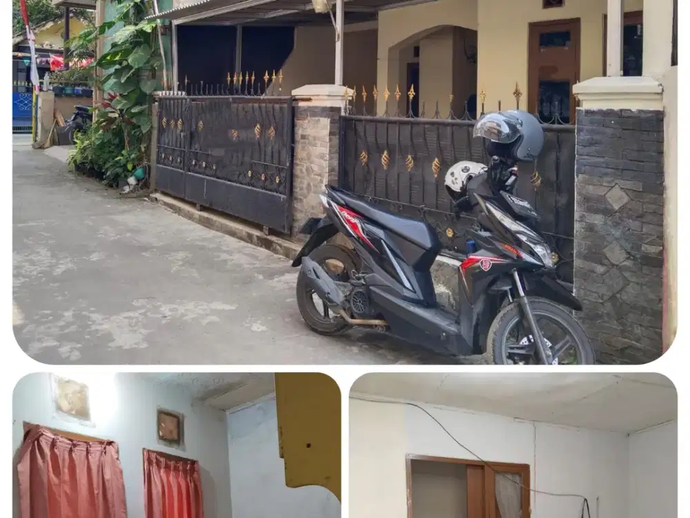 Rumah siap huni lt72/45 hrg375jt di permata biru Cibiru Bandung