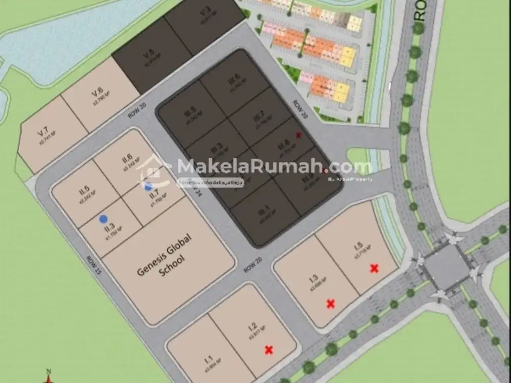 Tanah Kavling Komersial West Village di BSD City