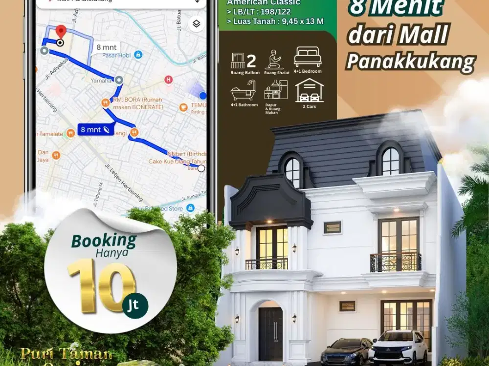 HUNIAN BERKELAS DI PUSAT KOTA MAKASSAR