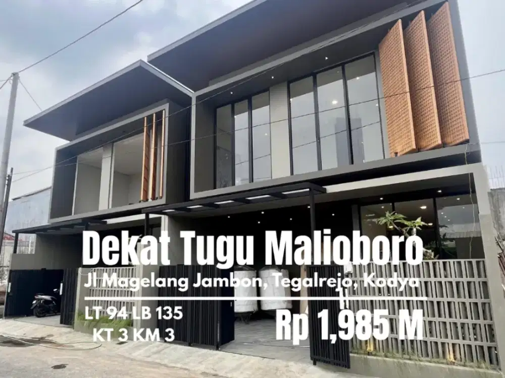 Rumah baru mewah murah dekat SKE Jambon Kricak tegalrejo kodya