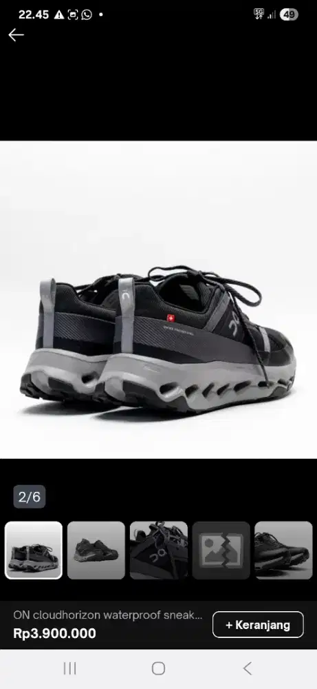 On Cloudhorizen waterproof glaciet aloy 100%