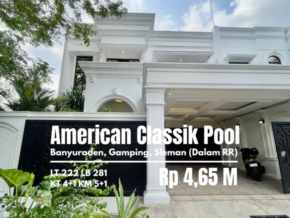 Rumah dengan kolam renang dekat kampus STPN Dalam Ringroad