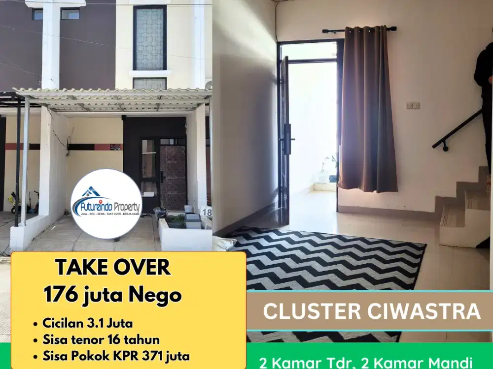 Rumah Cluster Ciwastra minimalis  7 menit ke Mall Summarecon Take Over