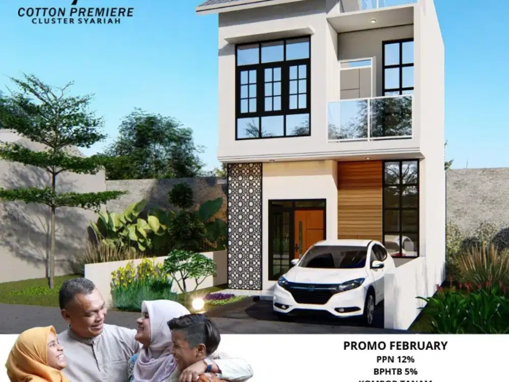 Rumah Mewah 2 Lantai  Dekat Dengan Tol, Tanpa Bi Checking