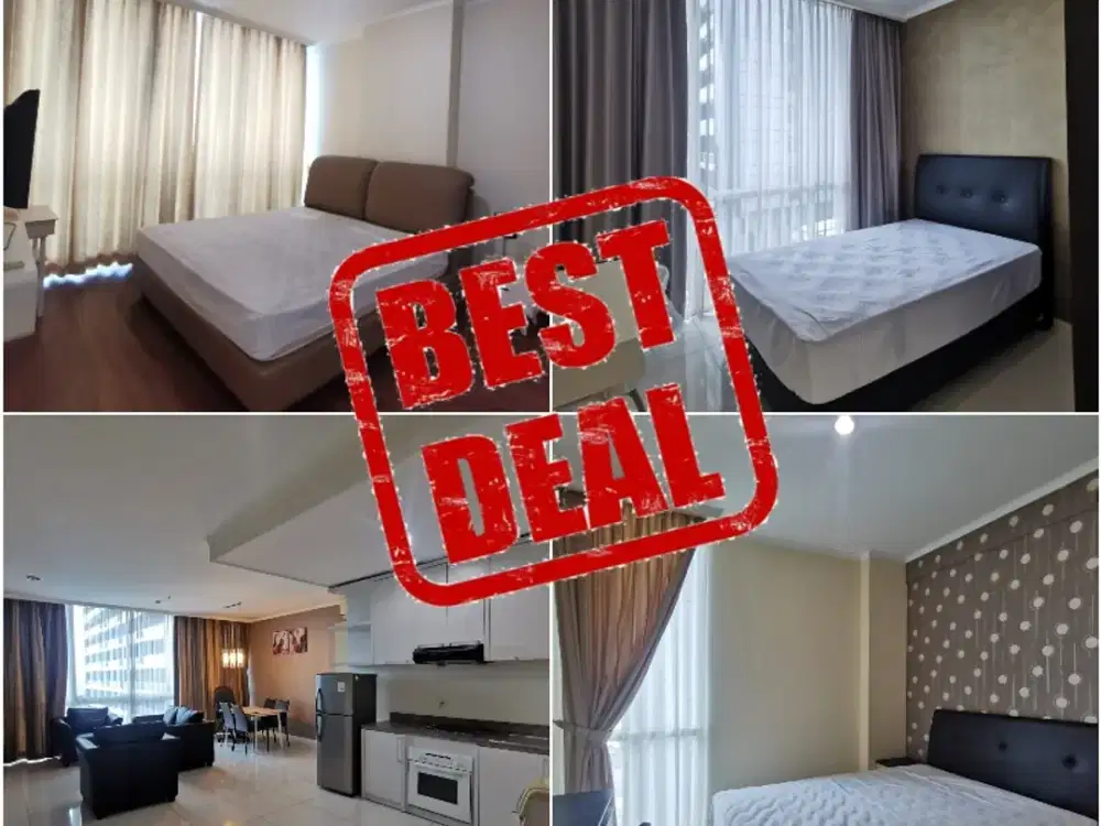 MURAH, Apartement Vue 3 BR Furnish Ciputra World Dkt Via Voila