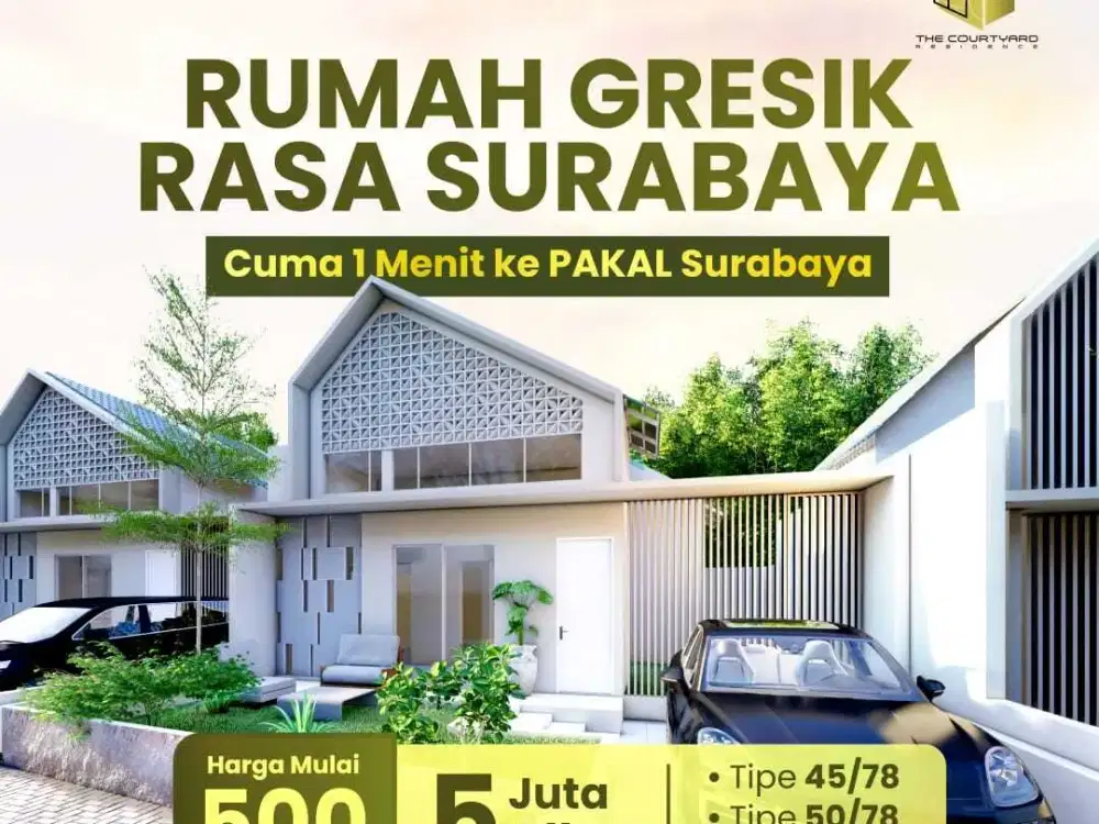UTJ 5 Juta Langsung Proses KPR - Rumah Baru Menganti Gresik