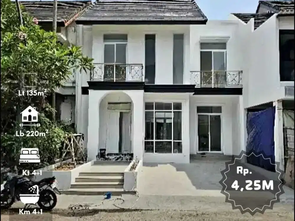 Rumah Emerald District Sektor 9 Bintaro Jaya, Baru Renovasi