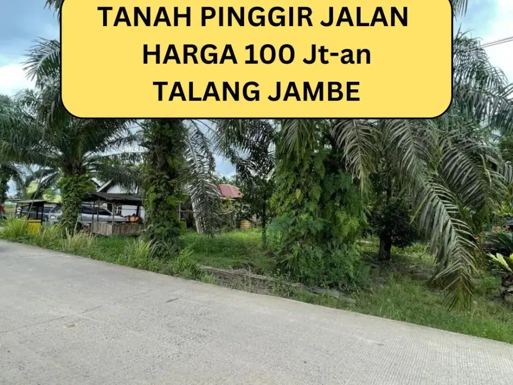 TANAH PINGGIR JALAN TALANG JAMBE