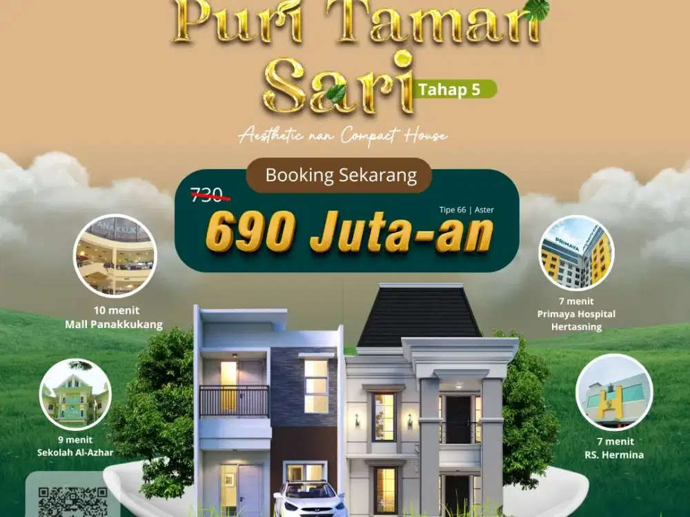 RUMAH 2 LANTAI PALING MURAH DEKAT MALL PANAKKUKANG
