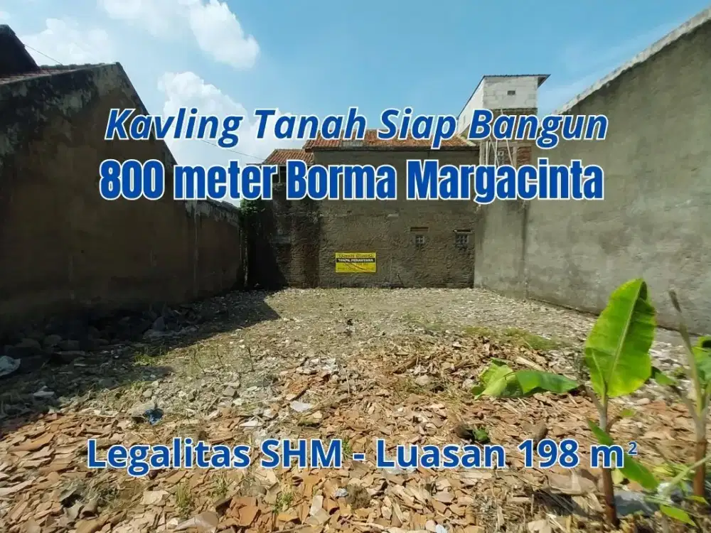 Dijual Tanah 198m2 Jl Cijaura Hilir Siap Bangun Rumah