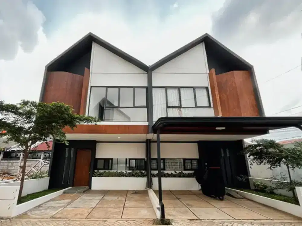 DIJUAL RUMAH JATIASIH SISA 2 UNIT BERGAYA SCANDINAVIAN DALAM CLUSTER