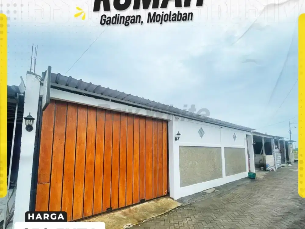 Rumah Dijual di Perumahan Gadingan, Mojolaban, Sukoharjo