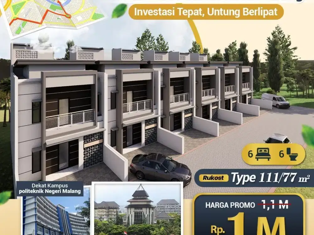 RUMAH KOS MURAH DEKAT UB  KOTA MALANG