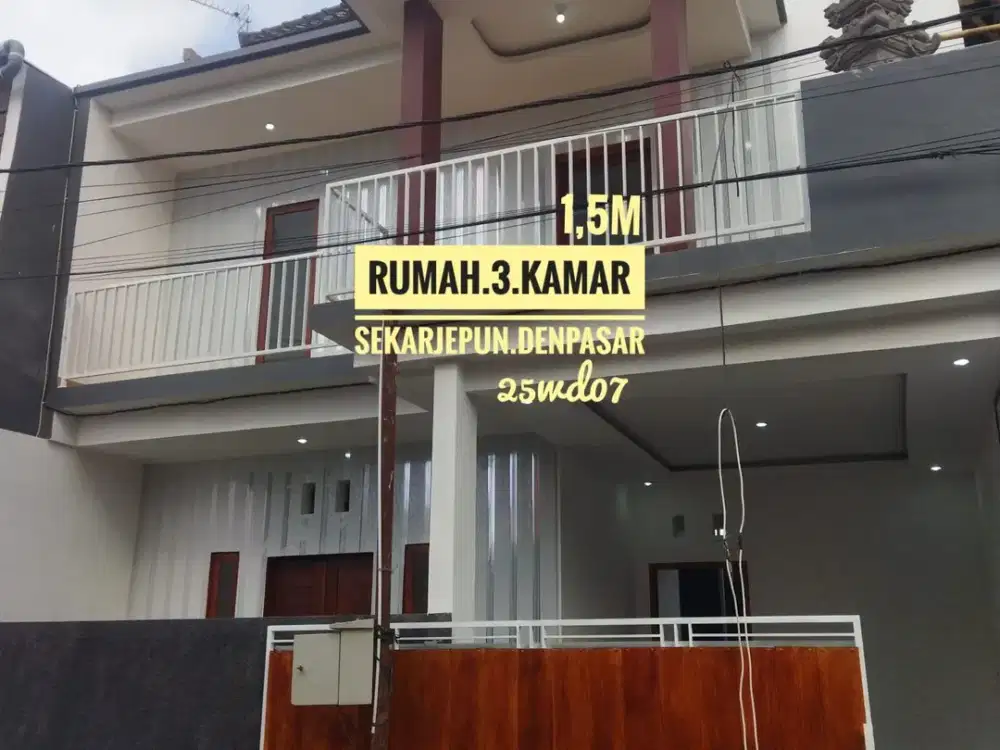Rumah ready baru 3 kamar Sekar jepun gatsu timur sanur denpasar bali
