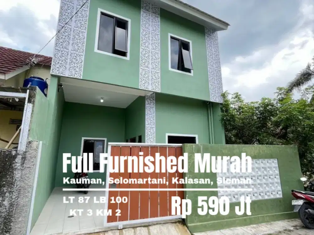 Rumah 2 Lantai Full Furnished selomartani kalasan