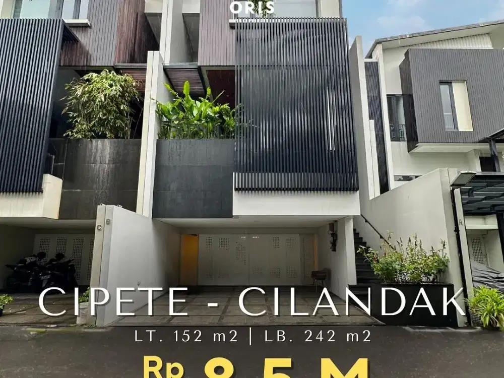 Rumah Modern Minimalist Swimming Pool di Cipete Cilandak Jakarta