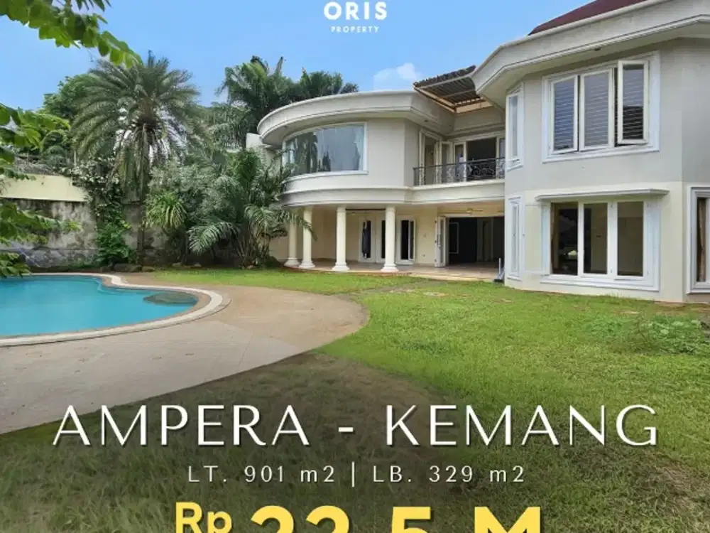 Rumah Halaman Luas Swimmimg Pool di Ampera Kemang Jakarta Selatan