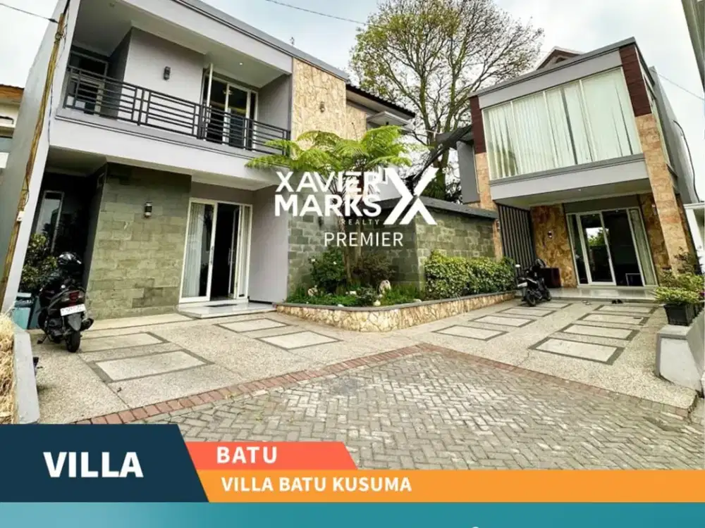 Properti Langka Villa Batu Kusuma Full Furnish Modern di Kota Batu