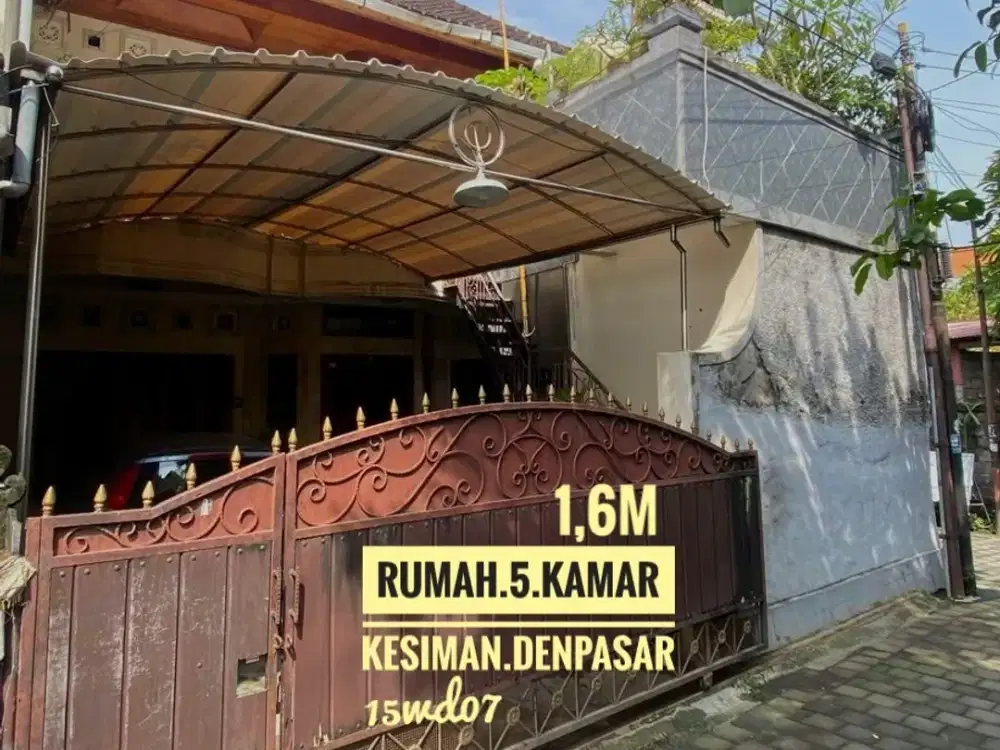 Jual Rumah 5 kamar Kesiman Gatsu Timur Denpasar Bali