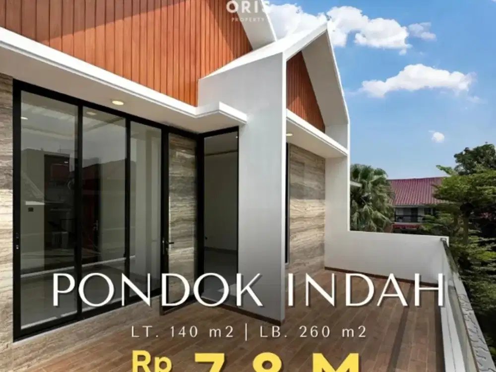 Turun Harga Rumah Brand New Ada Pool di Pondok Indah Jakarta Selatan
